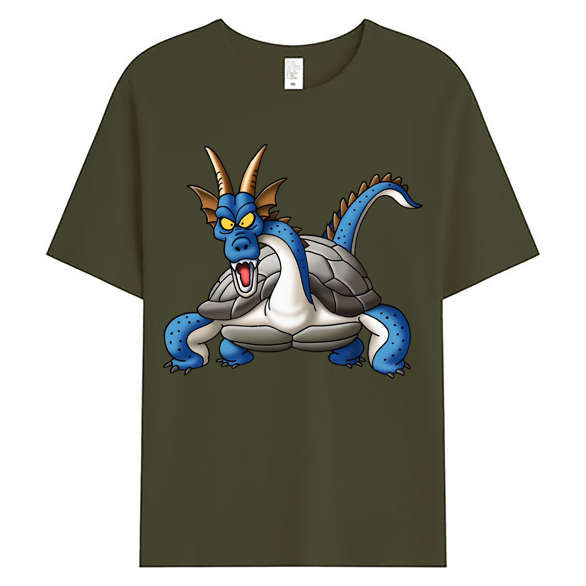（画像用） ドラゴンクエスト Doragon Kuesuto Dragon Quest 綿100％ メンズ半袖Tシャツ｜肌触りやわらか＆通気性